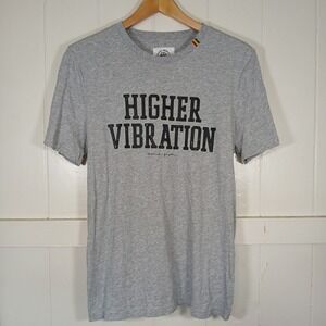 Spiritual Gangster x Ziggy Marley Higher Vibration T-Shirt Mens M Grey Graphic